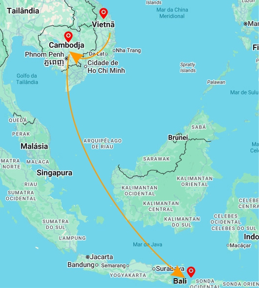Roteiro Sudeste Asiático